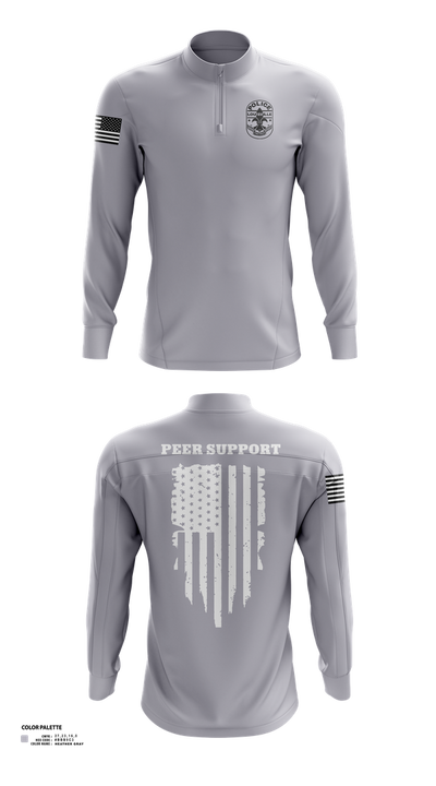 LMPD PEER SUPPORT 60613190 Quarter Zip Jacket - 42