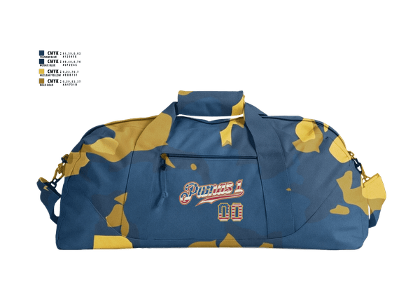 Duffle Bag, Pumas, Baseball, Teamtime, Team time, sublimation, custom sports apparel, team uniforms, spirit wear, spiritwear, sports uniforms, custom shirts, team store, custom team store, fundraiser sports, apparel fundraiser