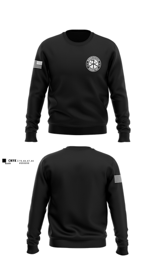 Crew Neck Sweatshirt, Indiana University of Pennsylvania Warrior Battalion, Army, Teamtime, Team time, sublimation, custom sports apparel, team uniforms, spirit wear, spiritwear, sports uniforms, custom shirts, team store, custom team store, fundraiser sports, apparel fundraiser