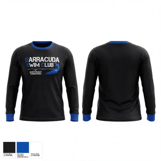 Long Sleeve Performance Shirt, Barracuda Swim Club, Swimming, Teamtime, Team time, sublimation, custom sports apparel, team uniforms, spirit wear, spiritwear, sports uniforms, custom shirts, team store, custom team store, fundraiser sports, apparel fundraiser