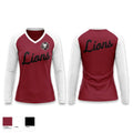 Sardis Lions Women's Long Sleeve V-neck Shirt - 1