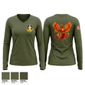3RD BN ARCG: AREA 6 Women's Long Sleeve V-neck Shirt - 1