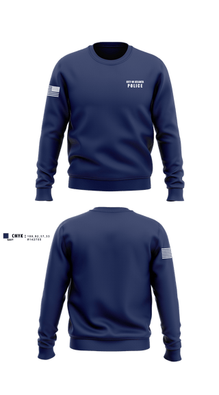 Crew Neck Sweatshirt, City of Atlanta Police, Police, Teamtime, Team time, sublimation, custom sports apparel, team uniforms, spirit wear, spiritwear, sports uniforms, custom shirts, team store, custom team store, fundraiser sports, apparel fundraiser