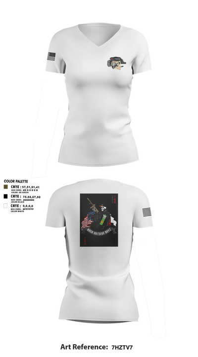 Human Smuggling 75508558 Women's Short Sleeve V-neck Shirt - 2