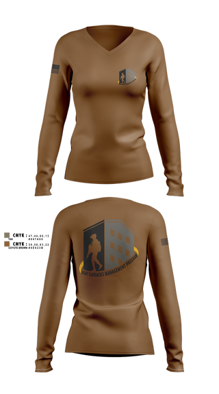 Womens Long Sleeve Vneck Shirt, 1-2 ABMP, , Teamtime, Team time, sublimation, custom sports apparel, team uniforms, spirit wear, spiritwear, sports uniforms, custom shirts, team store, custom team store, fundraiser sports, apparel fundraiser