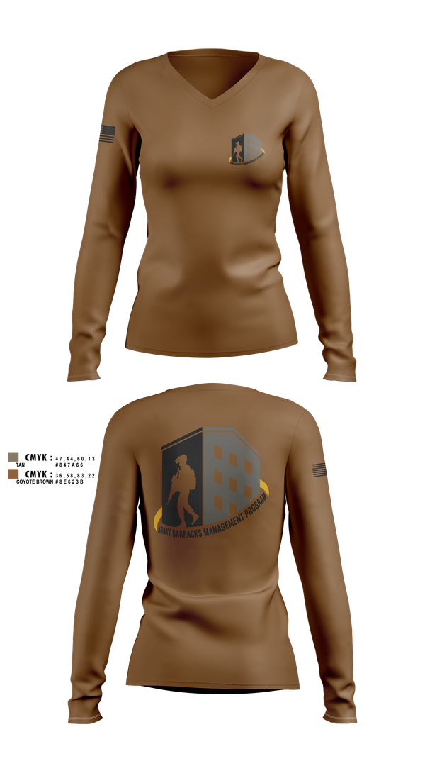 Womens Long Sleeve Vneck Shirt, 1-2 ABMP, , Teamtime, Team time, sublimation, custom sports apparel, team uniforms, spirit wear, spiritwear, sports uniforms, custom shirts, team store, custom team store, fundraiser sports, apparel fundraiser