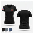 Reading high school 3540885 Women's Short Sleeve V-neck Shirt - 1