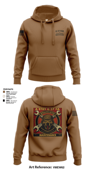 Hoodie, 6-37 Field Artillery, Army, Teamtime, Team time, sublimation, custom sports apparel, team uniforms, spirit wear, spiritwear, sports uniforms, custom shirts, team store, custom team store, fundraiser sports, apparel fundraiser