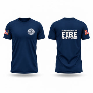 Old School Cotton Feel Shirt, TRINITY COUNTY 356 FIRE DEPARTMENT, Fire Department, Teamtime, Team time, sublimation, custom sports apparel, team uniforms, spirit wear, spiritwear, sports uniforms, custom shirts, team store, custom team store, fundraiser sports, apparel fundraiser