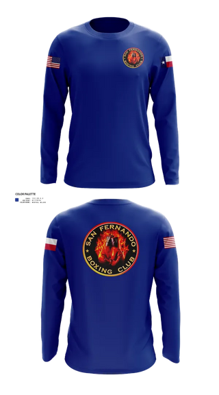 Long Sleeve Performance Shirt, San Fernando Boxing Club, Spirit Store, Teamtime, Team time, sublimation, custom sports apparel, team uniforms, spirit wear, spiritwear, sports uniforms, custom shirts, team store, custom team store, fundraiser sports, apparel fundraiser