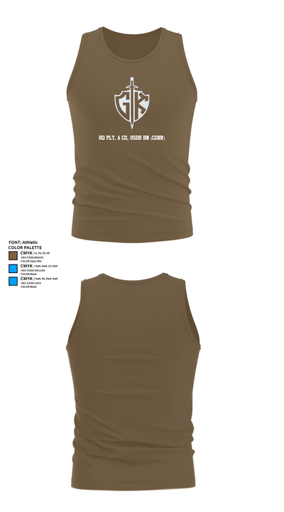 HQ PLT, A CO, USDB BN (CORR) 15623117 Tank Top - 19