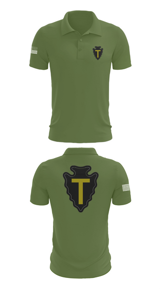 Short Sleeve Performance Polo, B CO 3-141, Army, Teamtime, Team time, sublimation, custom sports apparel, team uniforms, spirit wear, spiritwear, sports uniforms, custom shirts, team store, custom team store, fundraiser sports, apparel fundraiser