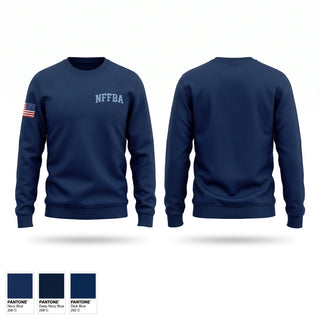 Crew Neck Sweatshirt, NFFBA, Fire Department, Teamtime, Team time, sublimation, custom sports apparel, team uniforms, spirit wear, spiritwear, sports uniforms, custom shirts, team store, custom team store, fundraiser sports, apparel fundraiser