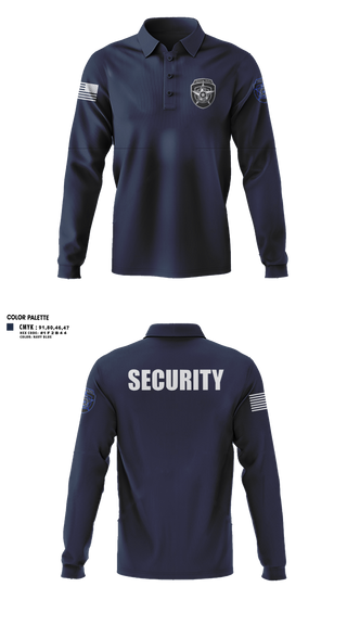 Long Sleeve Performance Polo, Rolling Oaks, Police, Teamtime, Team time, sublimation, custom sports apparel, team uniforms, spirit wear, spiritwear, sports uniforms, custom shirts, team store, custom team store, fundraiser sports, apparel fundraiser