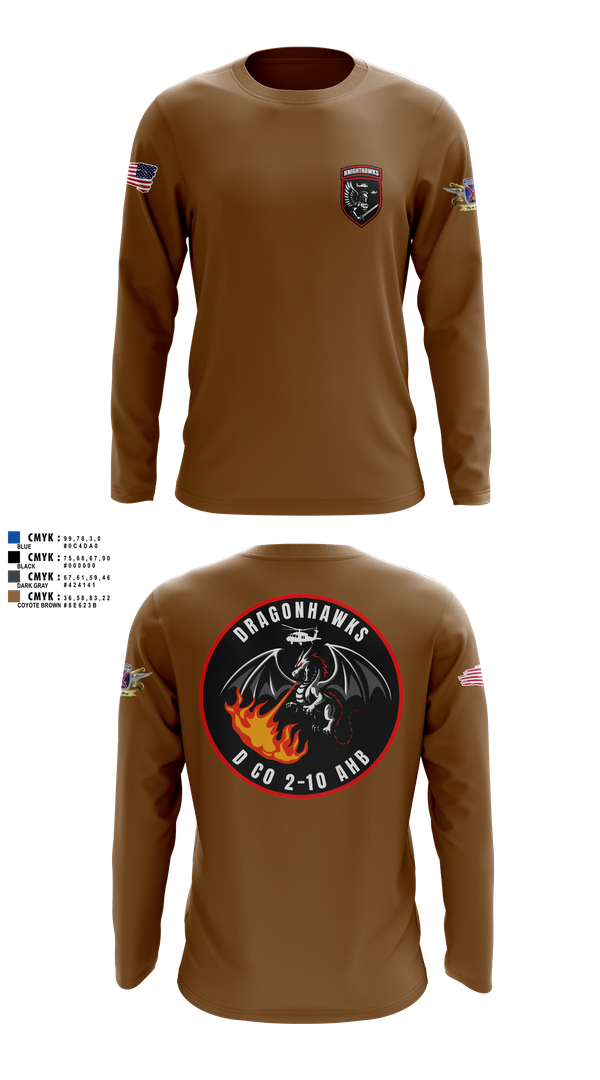 Long Sleeve Performance Shirt, 2-10 AHB Knighthawks, Spirit Store, Teamtime, Team time, sublimation, custom sports apparel, team uniforms, spirit wear, spiritwear, sports uniforms, custom shirts, team store, custom team store, fundraiser sports, apparel fundraiser