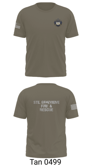 Short Sleeve Performance Shirt, Ste. Genevieve Fire Protection District, Fire Department, Teamtime, Team time, sublimation, custom sports apparel, team uniforms, spirit wear, spiritwear, sports uniforms, custom shirts, team store, custom team store, fundraiser sports, apparel fundraiser