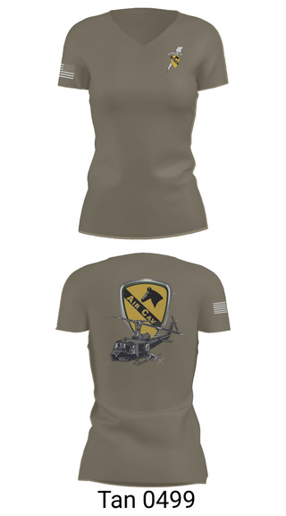 Womens Short Sleeve Vneck Shirt, 3227 aircav, Army, Teamtime, Team time, sublimation, custom sports apparel, team uniforms, spirit wear, spiritwear, sports uniforms, custom shirts, team store, custom team store, fundraiser sports, apparel fundraiser