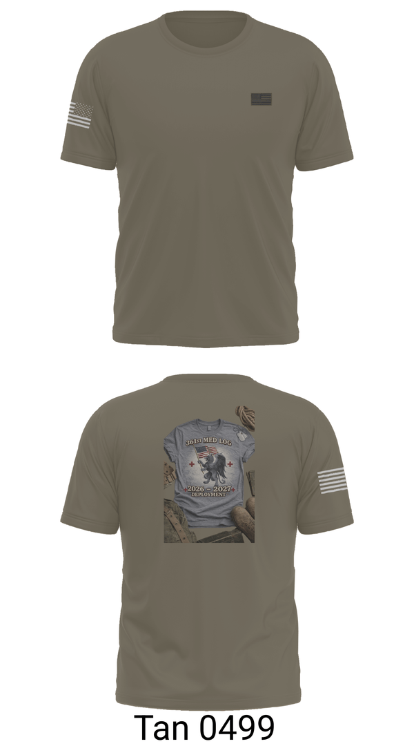 Short Sleeve Performance Shirt, 361 med log, Army, Teamtime, Team time, sublimation, custom sports apparel, team uniforms, spirit wear, spiritwear, sports uniforms, custom shirts, team store, custom team store, fundraiser sports, apparel fundraiser
