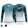 ELA hoopers Women's Long Sleeve V-neck Shirt - 1