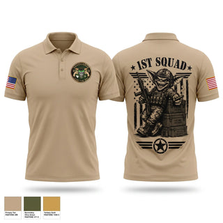 Short Sleeve Performance Polo, 132nd MP Co, National Guard, Teamtime, Team time, sublimation, custom sports apparel, team uniforms, spirit wear, spiritwear, sports uniforms, custom shirts, team store, custom team store, fundraiser sports, apparel fundraiser