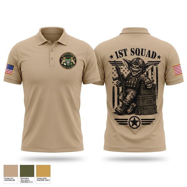 Short Sleeve Performance Polo, 132nd MP Co, National Guard, Teamtime, Team time, sublimation, custom sports apparel, team uniforms, spirit wear, spiritwear, sports uniforms, custom shirts, team store, custom team store, fundraiser sports, apparel fundraiser