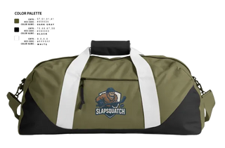 Duffle Bag, Slapsquatch, Ice Hockey, Teamtime, Team time, sublimation, custom sports apparel, team uniforms, spirit wear, spiritwear, sports uniforms, custom shirts, team store, custom team store, fundraiser sports, apparel fundraiser