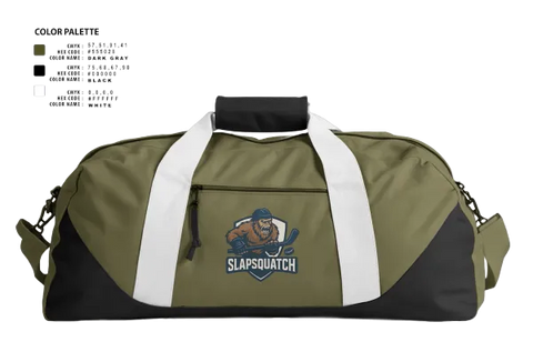 Duffle Bag, Slapsquatch, Ice Hockey, Teamtime, Team time, sublimation, custom sports apparel, team uniforms, spirit wear, spiritwear, sports uniforms, custom shirts, team store, custom team store, fundraiser sports, apparel fundraiser