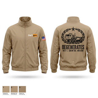 Windbreaker, Det 1, Grim 106 BSB, National Guard, Teamtime, Team time, sublimation, custom sports apparel, team uniforms, spirit wear, spiritwear, sports uniforms, custom shirts, team store, custom team store, fundraiser sports, apparel fundraiser