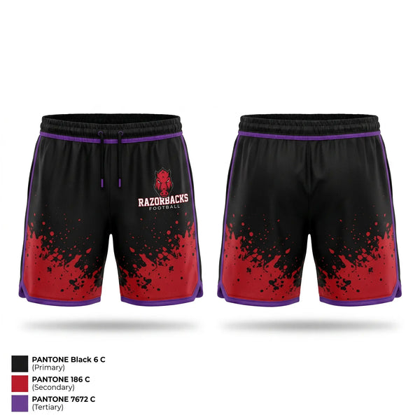 Athletic Shorts With Pockets, Wakulla County Youth Football & Cheerleading Association Inc., Football, Teamtime, Team time, sublimation, custom sports apparel, team uniforms, spirit wear, spiritwear, sports uniforms, custom shirts, team store, custom team store, fundraiser sports, apparel fundraiser