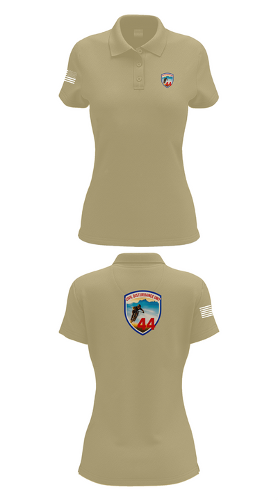 Civil Disturbance Unit 55553252 Women's Short Sleeve Performance Polo  - 90