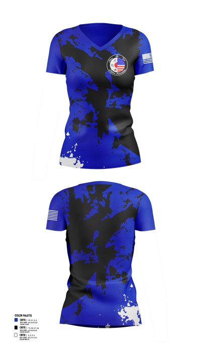 Mansfield Martial Arts Center Women's Short Sleeve V-neck Shirt - 14