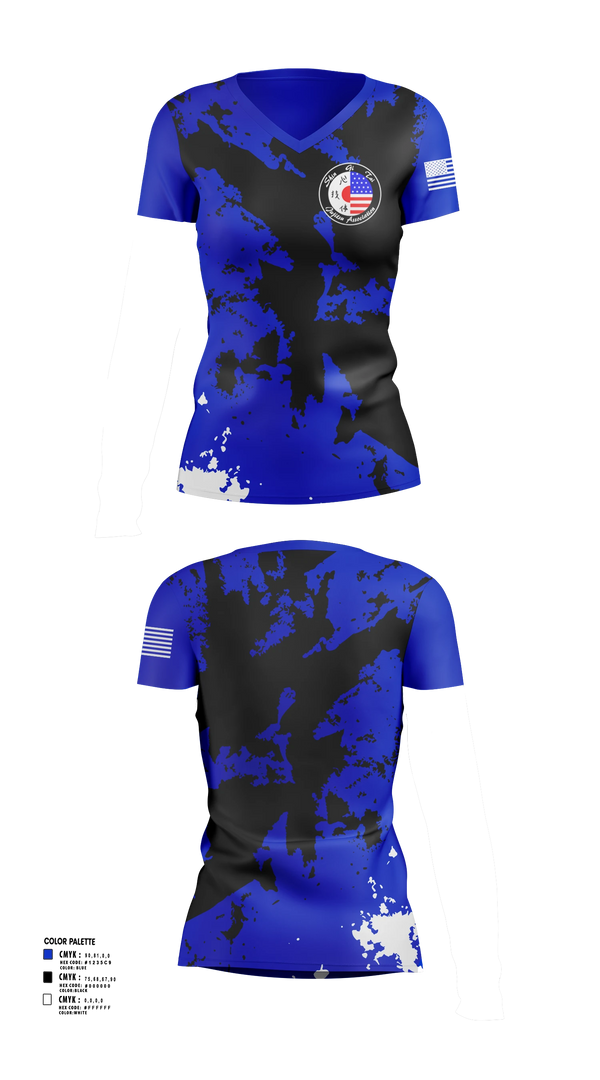 Womens Short Sleeve Vneck Shirt, Mansfield Martial Arts Center, , Teamtime, Team time, sublimation, custom sports apparel, team uniforms, spirit wear, spiritwear, sports uniforms, custom shirts, team store, custom team store, fundraiser sports, apparel fundraiser