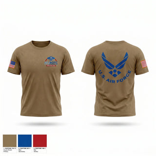 Old School Cotton Feel Shirt, AFJROTC CA-20001, Air Force, Teamtime, Team time, sublimation, custom sports apparel, team uniforms, spirit wear, spiritwear, sports uniforms, custom shirts, team store, custom team store, fundraiser sports, apparel fundraiser