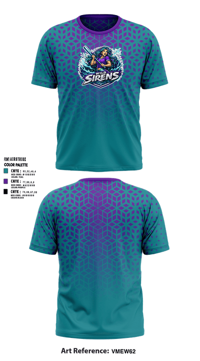 Wild Sirens 65030648 Short Sleeve Performance Shirt - 1