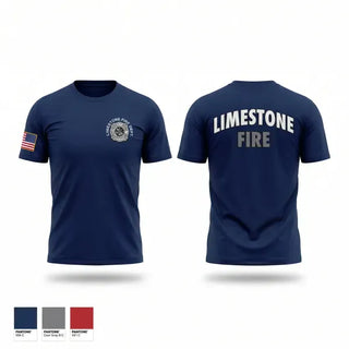 Short Sleeve Performance Shirt, Limestone Fire Protection District, Fire Department, Teamtime, Team time, sublimation, custom sports apparel, team uniforms, spirit wear, spiritwear, sports uniforms, custom shirts, team store, custom team store, fundraiser sports, apparel fundraiser