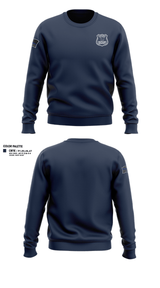 Crew Neck Sweatshirt, Suffolk county auxiliary police, Police, Teamtime, Team time, sublimation, custom sports apparel, team uniforms, spirit wear, spiritwear, sports uniforms, custom shirts, team store, custom team store, fundraiser sports, apparel fundraiser