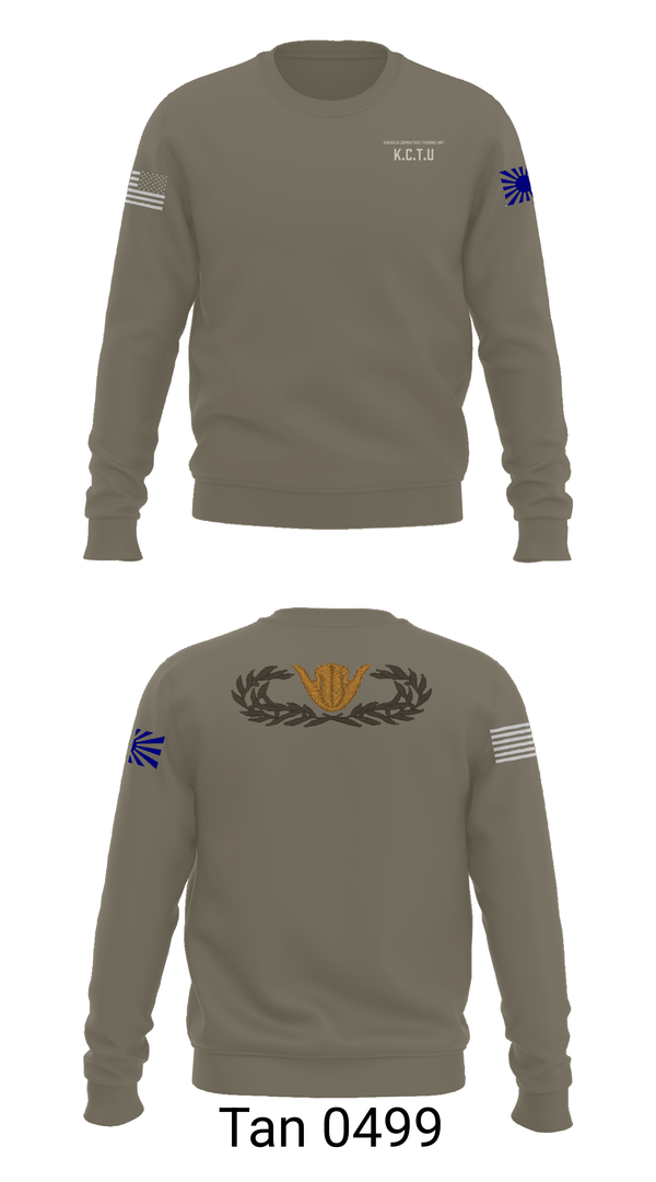 Crew Neck Sweatshirt, KISARAZU COMBAT TRAINING UNIT, Army, Teamtime, Team time, sublimation, custom sports apparel, team uniforms, spirit wear, spiritwear, sports uniforms, custom shirts, team store, custom team store, fundraiser sports, apparel fundraiser
