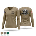 132nd mrbc 42612846 Women's Long Sleeve V-neck Shirt - 1