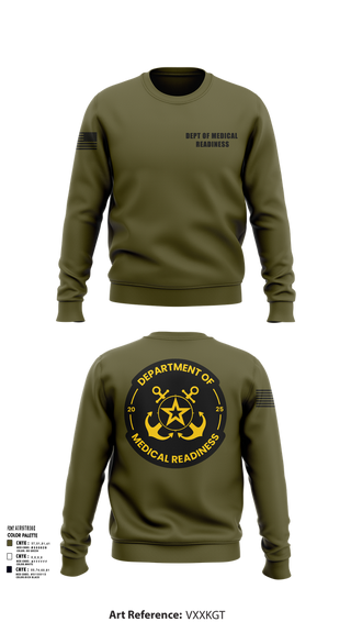 Crew Neck Sweatshirt, DEPT OF MEDICAL READINESS, , Teamtime, Team time, sublimation, custom sports apparel, team uniforms, spirit wear, spiritwear, sports uniforms, custom shirts, team store, custom team store, fundraiser sports, apparel fundraiser