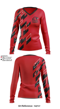 BHS Hawks Dance Team 44132448 Women's Long Sleeve V-neck Shirt - 1