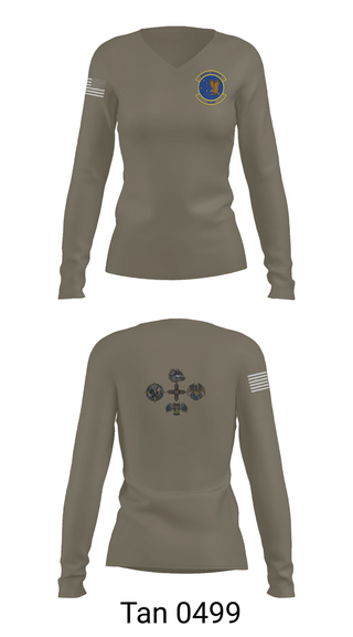 Womens Long Sleeve Vneck Shirt, 49 LRS, Air Force, Teamtime, Team time, sublimation, custom sports apparel, team uniforms, spirit wear, spiritwear, sports uniforms, custom shirts, team store, custom team store, fundraiser sports, apparel fundraiser
