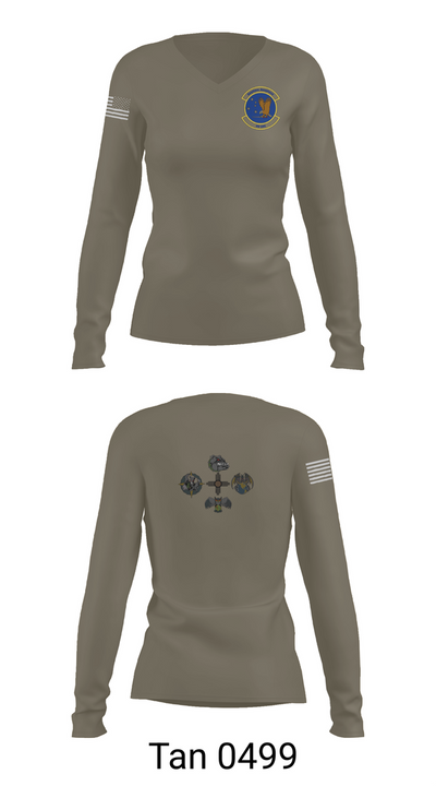 49 LRS 45373346 Women's Long Sleeve V-neck Shirt - 77