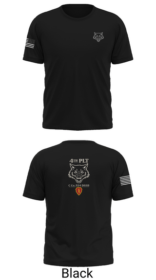 Old School Cotton Feel Shirt, C Co. 524 DSSB, Army, Teamtime, Team time, sublimation, custom sports apparel, team uniforms, spirit wear, spiritwear, sports uniforms, custom shirts, team store, custom team store, fundraiser sports, apparel fundraiser
