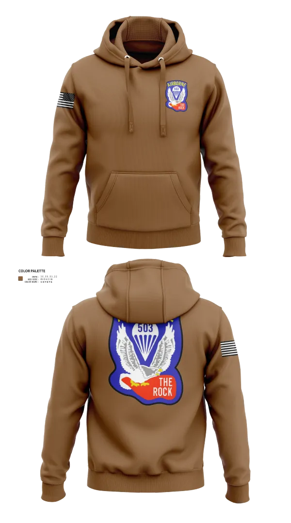 Hoodie, 1st Battalion 503rd Infantry Regiment, , Teamtime, Team time, sublimation, custom sports apparel, team uniforms, spirit wear, spiritwear, sports uniforms, custom shirts, team store, custom team store, fundraiser sports, apparel fundraiser