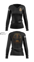 Firearms Instructor Women's Long Sleeve V-neck Shirt - 21