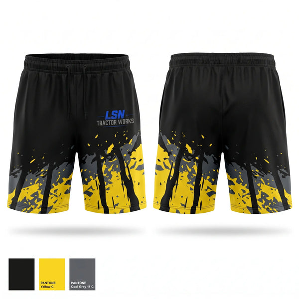 Athletic Shorts With Pockets, LSN Tractor Works, Police, Teamtime, Team time, sublimation, custom sports apparel, team uniforms, spirit wear, spiritwear, sports uniforms, custom shirts, team store, custom team store, fundraiser sports, apparel fundraiser