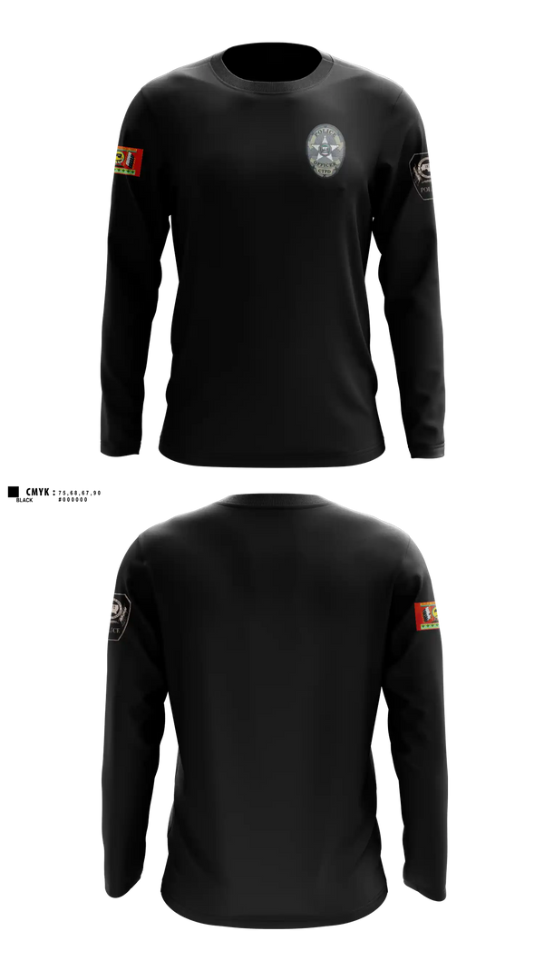 Long Sleeve Performance Shirt, Colville Tribal Police, Police, Teamtime, Team time, sublimation, custom sports apparel, team uniforms, spirit wear, spiritwear, sports uniforms, custom shirts, team store, custom team store, fundraiser sports, apparel fundraiser