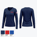 Sheridan fire district Women's Long Sleeve V-neck Shirt - 1