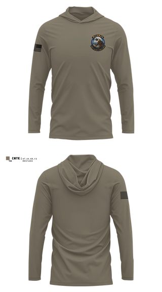 Long Sleeve hooded sunshirt, Wildman, National Guard, Teamtime, Team time, sublimation, custom sports apparel, team uniforms, spirit wear, spiritwear, sports uniforms, custom shirts, team store, custom team store, fundraiser sports, apparel fundraiser
