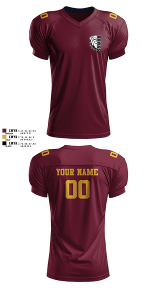 Football Jersey, Chesapeake Bay Dawgs, , Teamtime, Team time, sublimation, custom sports apparel, team uniforms, spirit wear, spiritwear, sports uniforms, custom shirts, team store, custom team store, fundraiser sports, apparel fundraiser